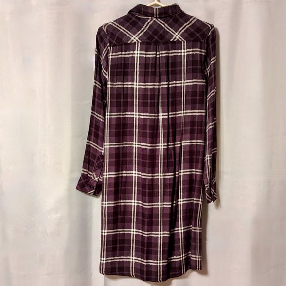 NWT Rails Plaid Button-Front Maternity Dress Shirtdress - Picture 4 of 16
